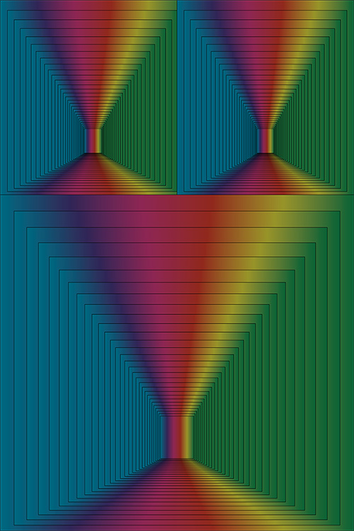 Colorful Funnel - Optical Illusion