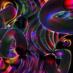 Geometric Illustrations | 3d Optical Illusion | © Lena Kiagia | https://lenakiagia.com/
