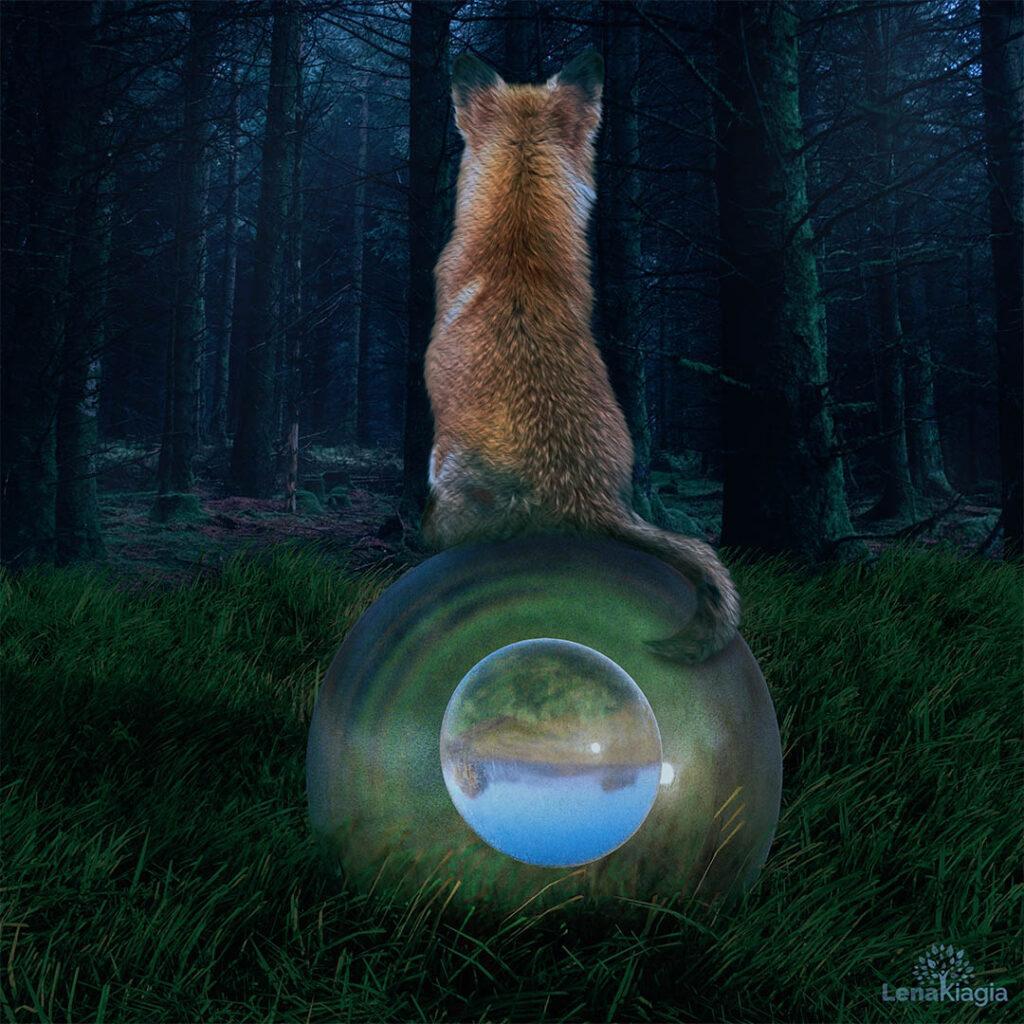 An evening of exploration awaits a fox © Lena Kiagia | https://lenakiagia.com/